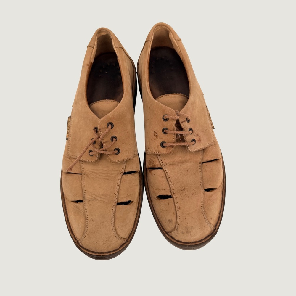 Mephisto Mens Tan Leather Fisherman Oxford Lace Up Shoes US 10.5